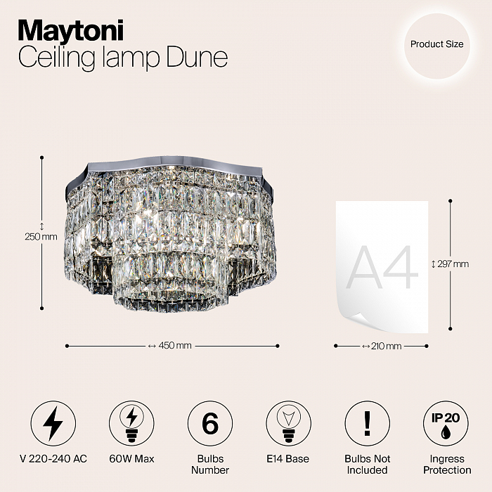 Светильник Maytoni DIA005CL-06CH